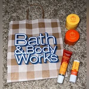 New/Unopened Pumpkin Spice Lip Care Bundle - Bath & Body Works